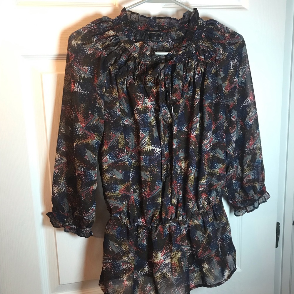 Banana Republic multi colored blouse